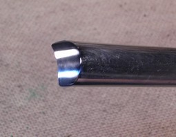 Gouge after sharpening, honing and polishing